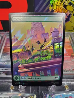 Forest 0195/302 Basic Land *SURGE FOIL* MTG Teenage Mutant Ninja Turtles - Image 1