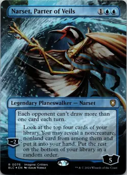 Narset, Parter of Veils (Borderless) R Commander: Bloomburrow 76 NM - Image 1