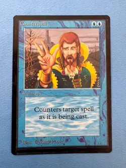 MTG Unlimited Edition, Counterspell! 1993 Vintage Magic! Inked. - Image 1