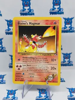 Pokemon Blaine's Magmar - 37/132 - Gym Heroes - LP - Image 1