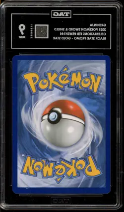 Pokemon Greninja Gold Star Celebrations ETB Black Star Holo Promo SWSH144 TAG 9 - Image 2