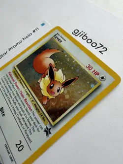 Pokemon - Eevee Black Star Promo 11 Holo - Rare - 1999-2000 WoTC - Never Played - Image 3