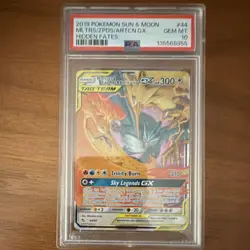 Pokemon Moltres Zapdos Articuno GX Holo Hidden Fates 44/68 PSA 10 - Image 1