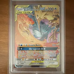 Pokemon Moltres Zapdos Articuno GX Holo Hidden Fates 44/68 PSA 10 - Image 3