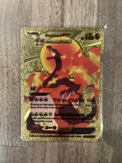 Pokemon Charizard DX 52/100 METAL GOLD CARD Art Card Collectible - Image 1