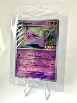 Espeon (Best Buy Exclusive) 086/197 Pokemon Obsidian Flames Stamped Sealed Promo - Image 2