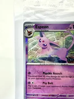 Espeon (Best Buy Exclusive) 086/197 Pokemon Obsidian Flames Stamped Sealed Promo - Image 4