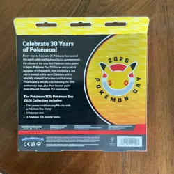 Pokemon TCG Pokemon Day 2026 Box, English, Pikachu Promo, Coin, 3 Booster Packs - Image 2