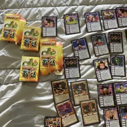 500 + Ani-Mayhem Dragonball Z CCG Collectible Card Game Cards w/ 4 Deck Boxes - Image 2