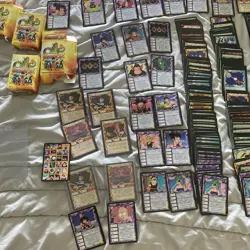 500 + Ani-Mayhem Dragonball Z CCG Collectible Card Game Cards w/ 4 Deck Boxes - Image 3