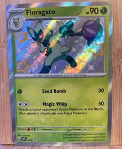 Floragato SVP 077 Cosmos Holo Promo Pokemon Card Scarlet Violet - Image 1