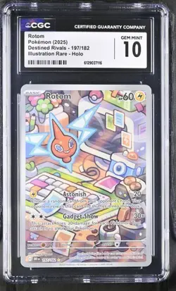 Rotom *CGC 10* Illustration Rare *Destined Rivals* #197 * Pokemon - Image 1
