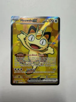 Pokemon TCG Meowth ex 107/088 Perfect Order Full Art Near Mint Condition - Image 1