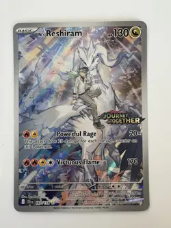 Pokemon N's Reshiram Journey Together 167/159 Illustration Rare Holo Stamped - Image 1