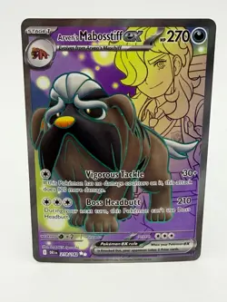 Pokemon Arven's Mabosstiff Ex Ultra Rare Destined Rivals 218/182 - Image 1