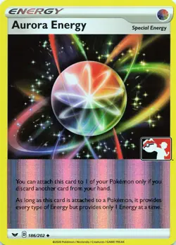 Pokemon Aurora Energy Holo Prize Pack Series Cards #186/202 NM - Image 1