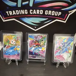 Nintendo Pokemon TCG Promo Holo Cards Lot - Rowlet, Litten, Popplio (2016) - Image 1