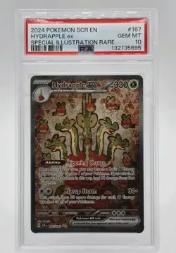 2024 POKEMON SCR EN-STELLAR CROWN SPECIAL ILLUSTRATION RARE HYDRAPPLE EX PSA 10 - Image 3