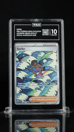 TAG 10 2026 Pokemon Ascended Heroes Surfer 293/217 SIR - Image 1