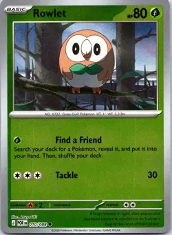 Rowlet 010/088 Common Perfect Order Pokemon Reverse Holo NM - Image 1