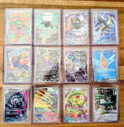 Pokemon Lot of 12 Illustration Rare’s all NM top loaders Ascended Destined Mega - Image 1