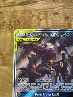 Pokemon Umbreon & Darkrai GX Tag Team Sun and Moon Black Star Promo SM241 - Image 5