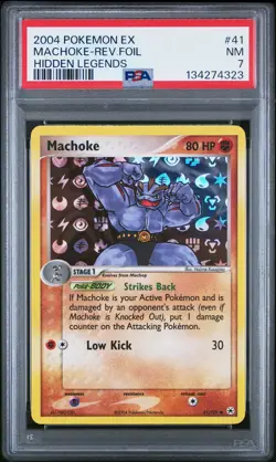 Machoke Reverse Holo 41/101 Hidden Legends Pokemon PSA 7 *323 - Image 1
