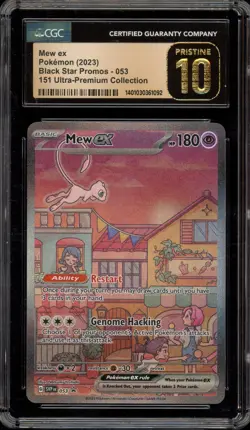 Pokemon Mew ex 151 Ultra-Premium Coll. Full Art Promo SVP EN 053 CGC 10 Pristine - Image 1