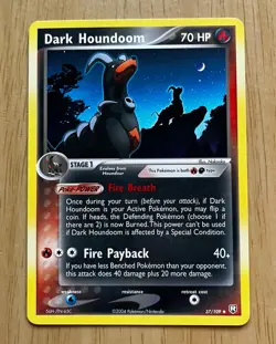 Pokemon TCG DARK HOUNDOOM 37/109 EX Team Rocket Returns (2004) NM/M Free Ship’in - Image 1