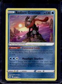 2022 Pokemon SWSH Astral Radiance Radiant Greninja #046/189 - Image 1