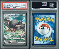 PSA 10 BOUFFALANT EX [SIR] #170/086 2025 POKEMON WHT-EN WHITE FLARE 🦬 - Image 5