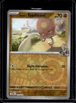 2025 Pokemon Destined Rivals Arven's Toedscool Reverse Holo #109/182 - Image 1