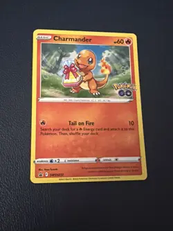 CHARMANDER POKEMON GO SWSH232 PROMO BLACK STAR LP SEE PICS BACK RIGHT - Image 2