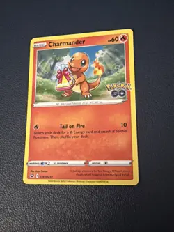 CHARMANDER POKEMON GO SWSH232 PROMO BLACK STAR LP SEE PICS BACK RIGHT - Image 3