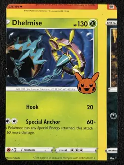 NFC Miscut - Dhelmise 019/185 Trick Or Trade 2023 - Error - Pokemon TCG - Image 2