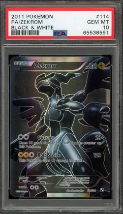 Pokemon Zekrom Black & White Full Art #114 PSA 10 Gem Mint - Image 1