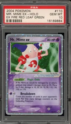 Pokemon Mr. Mime ex EX Fire Red & Leaf Green Holo Ultra Rare #110 PSA 10 - Image 1