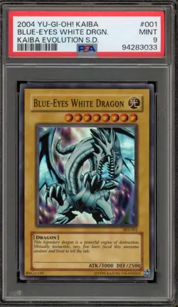 Yu-Gi-Oh! Blue-Eyes White Dragon Starter Deck Kaiba Evolution SKE-001 PSA 9 Mint - Image 1
