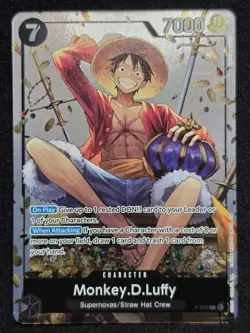 Monkey.D.Luffy (Tin Pack Set Vol. 2) P-075 One Piece Promotion Cards Foil - Image 1