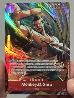 Monkey.D.Garp (Alternate Art) OP13-016 Carrying On His Will English NM One Piece - Image 1