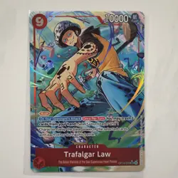 Trafalgar Law OP14-009 Supe Rare Alt Art The Azure Sea's Seven One Piece Mint NM - Image 1
