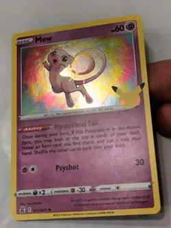 Pokemon Card Celebrations Set Mew 011/025 Holo Rare NM - Image 2