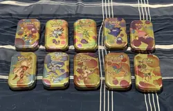 Pokemon TCG Scarlet & Violet 151 Trading Card Tin Complete Set Of 10 - Image 1