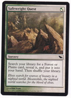 Safewright Quest Shadowmoor #240 Magic The Gathering 2008 MTG Single - Image 1