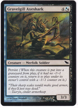 Gravelgill Axeshark Shadowmoor #164 Magic The Gathering 2008 MTG Single - Image 1