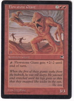 Flowstone Giant Tempest #174 Magic The Gathering 1997 MTG Single - Image 1