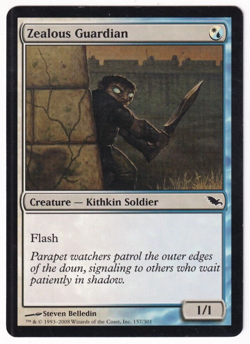 Zealous Guardian Shadowmoor #157 Magic The Gathering 2008 MTG Single - Image 1