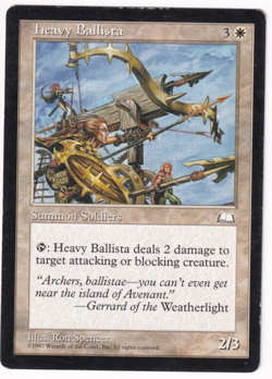 Heavy Ballista Weatherlight #17 Magic The Gathering 1997 MTG Single - Image 1