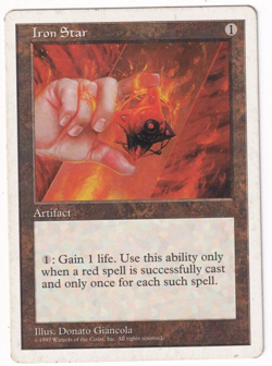 Iron Star 5th Edition #379 Magic The Gathering 1997 MTG Single - Image 1