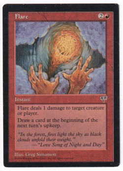 Flare Mirage #176 Magic The Gathering 1996 MTG Single - Image 1